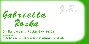 gabriella roska business card